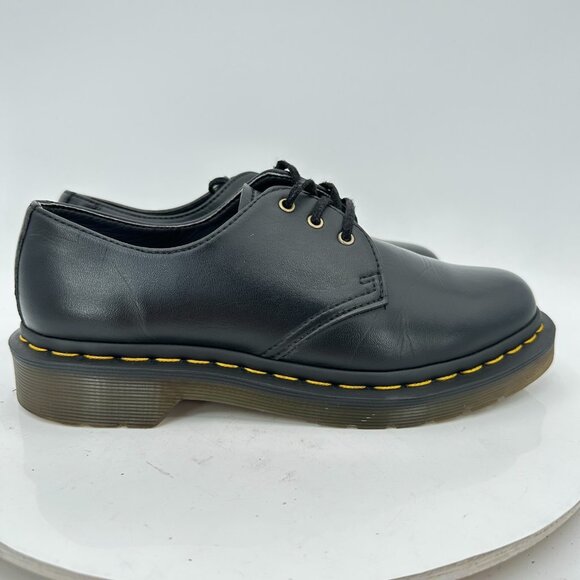 Dr Martens The Original 14046 Women Size 6 Black Leather Low Top Derby Shoes - Picture 4 of 11
